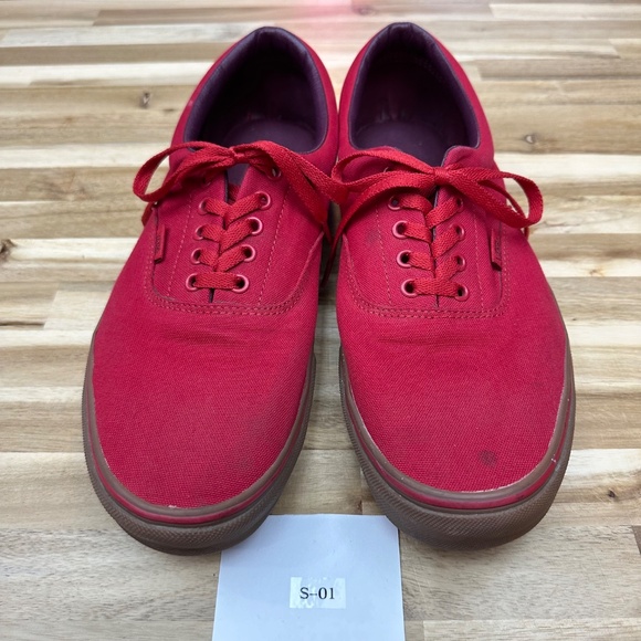 Vans Era Canvas Red Gum Sole Men's 13 - Picture 5 of 7